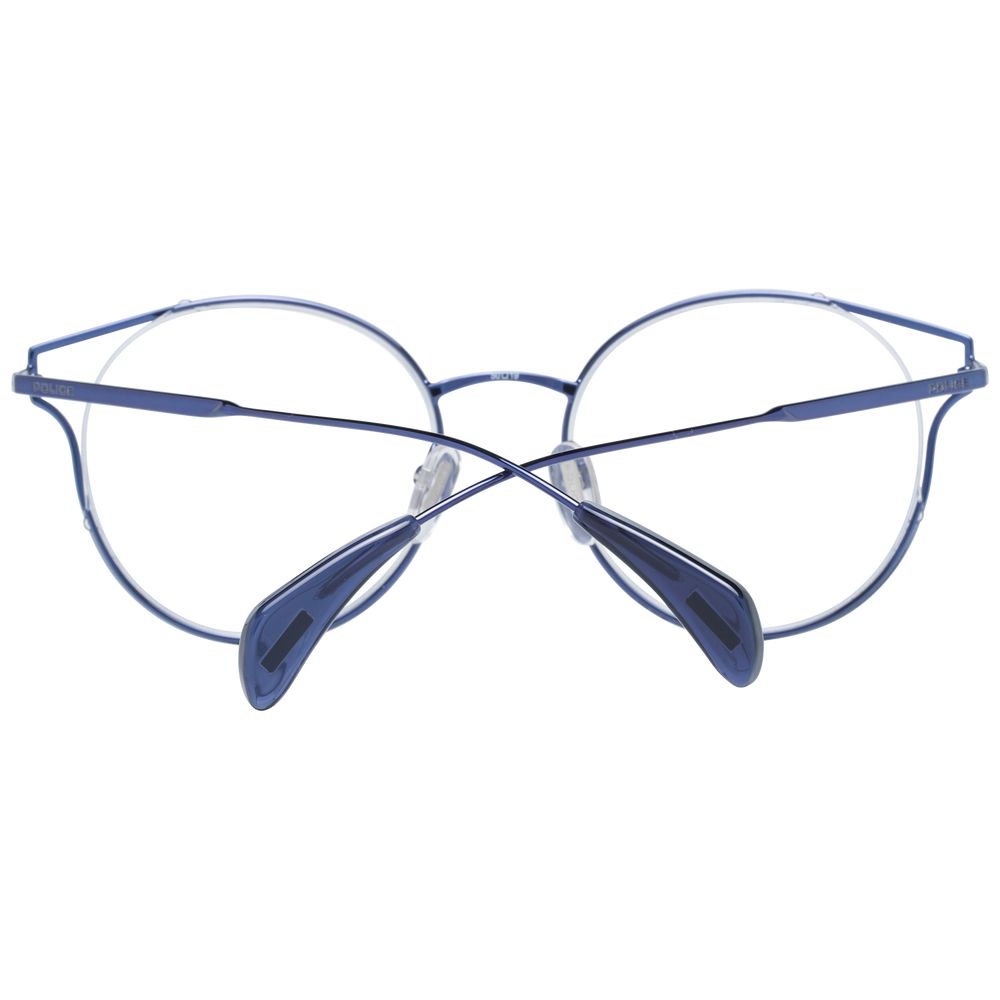 Police Blue Metal & Plastic Glasses Frames