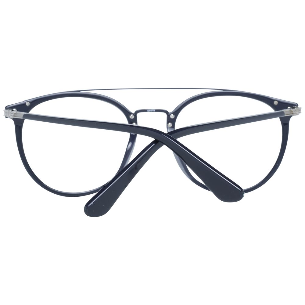 Police gray metal and plastic glasses frames with clear lenses, stylish and lightweight design for everyday wear.