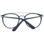Police gray metal and plastic glasses frames with clear lenses, stylish and lightweight design for everyday wear.