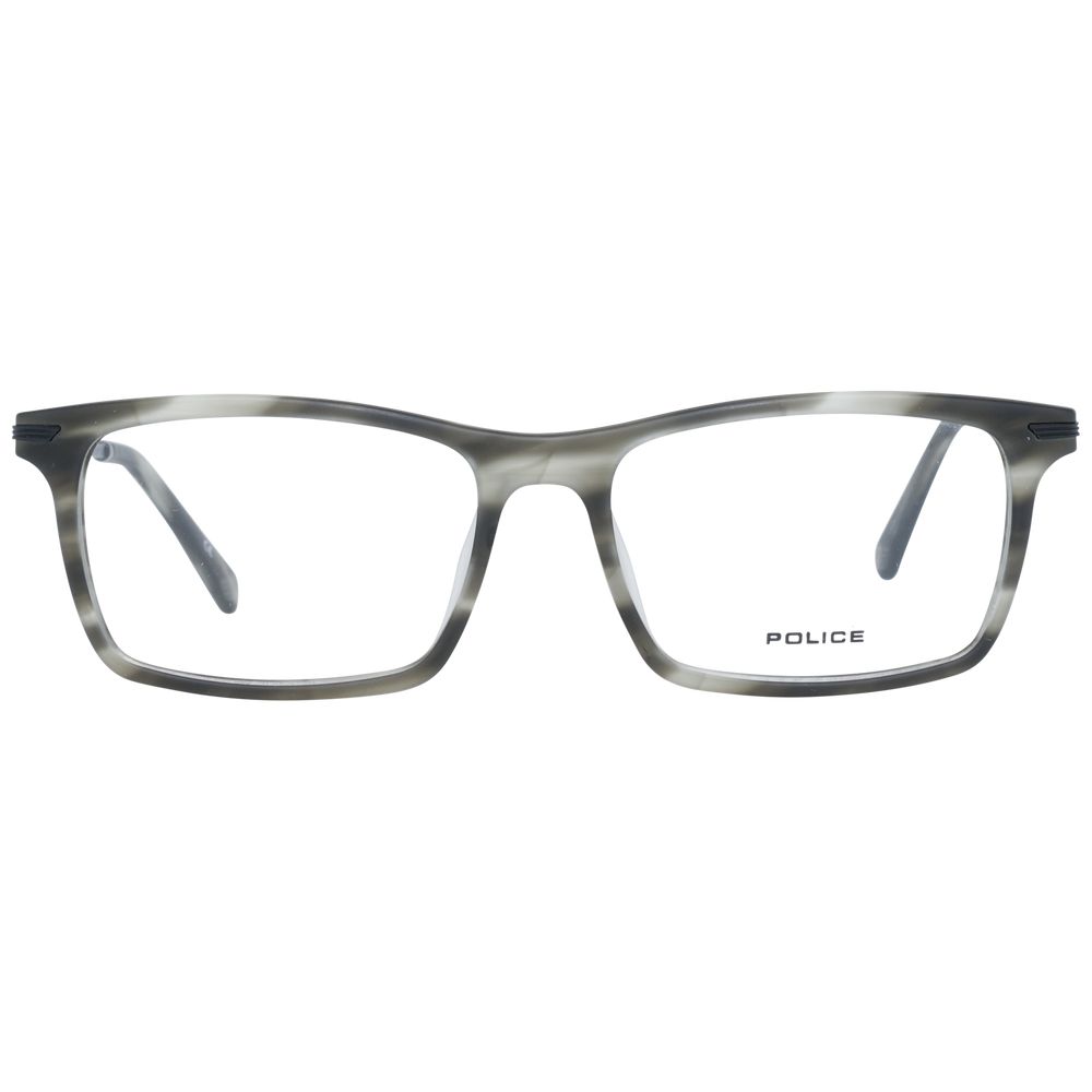 Police Gray Metal & Plastic Glasses Frames