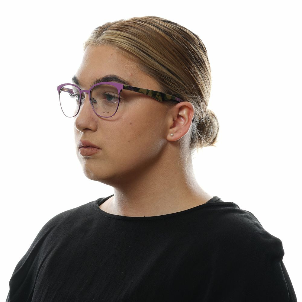 Police Purple Plastic Glasses Frames