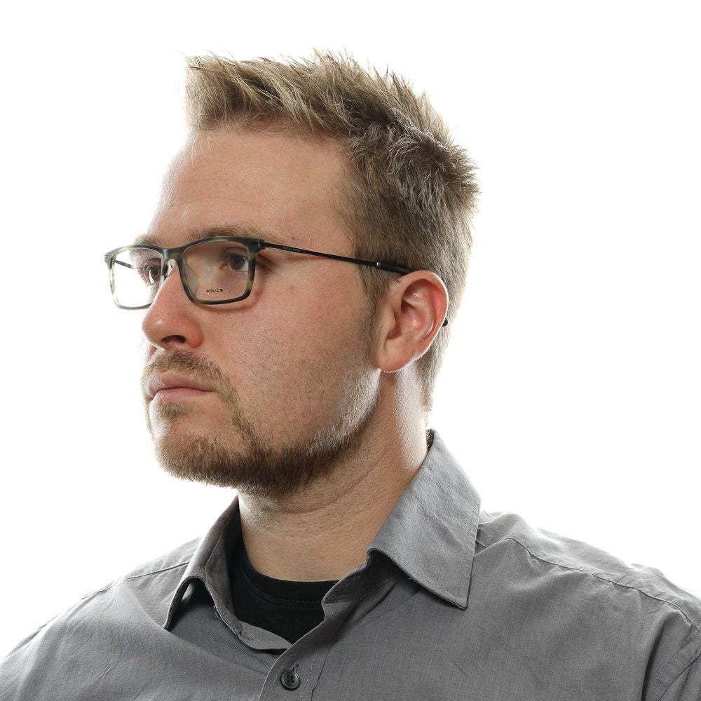 Police Gray Metal & Plastic Glasses Frames