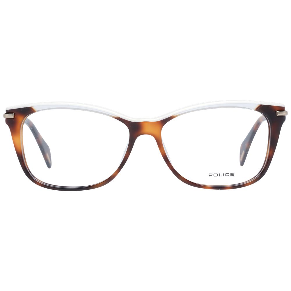 Police Brown Metal & Plastic Glasses Frames