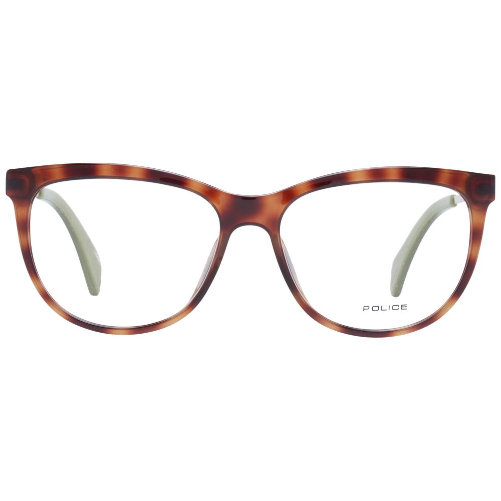 Police Brown Metal & Plastic Glasses Frames