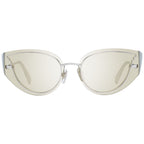 Police gold metal sunglasses with round frames and dark tinted lenses, stylish eyewear for a modern look.