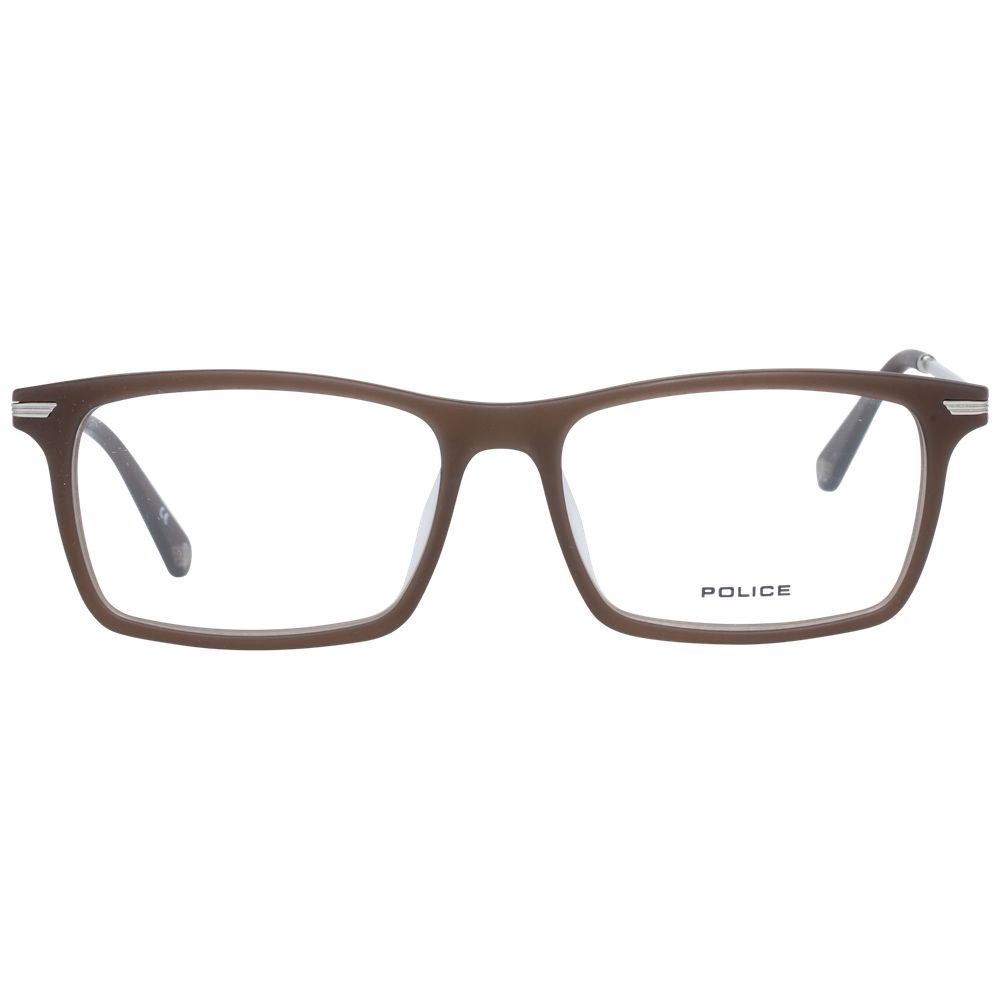 Police Brown Metal & Plastic Glasses Frames