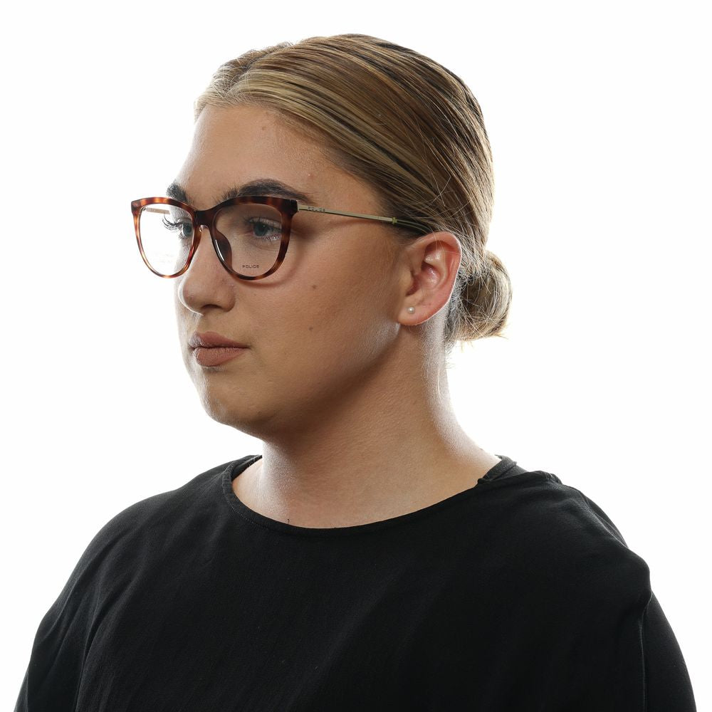 Police Brown Metal & Plastic Glasses Frames