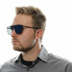 Police Blue Metal & Plastic Sunglasses