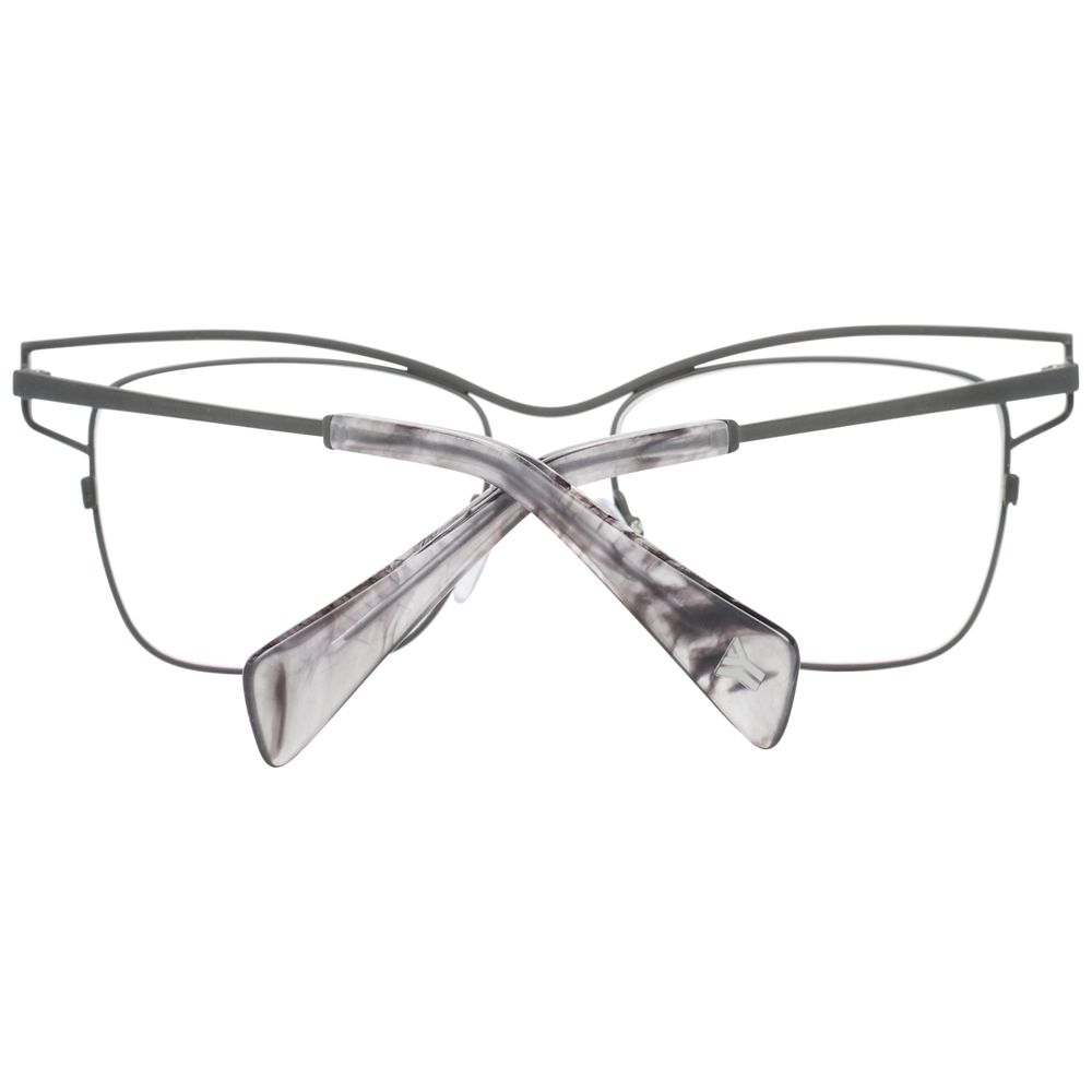 Yohji Yamamoto Gray Titanium Glasses Frames Yohji Yamamoto