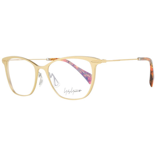 Yohji Yamamoto Gold Women Glasses Frame