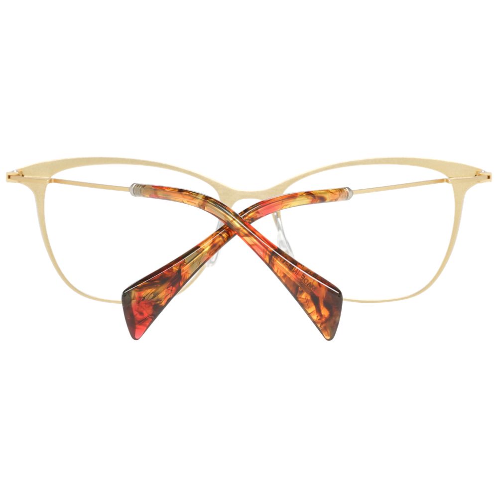 Yohji Yamamoto Gold Women Glasses Frame
