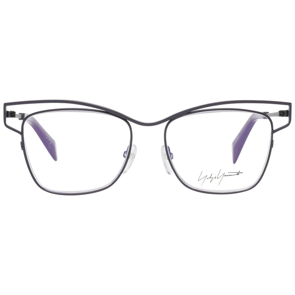 Yohji Yamamoto gray titanium glasses frames with a sleek, modern design and lightweight construction.