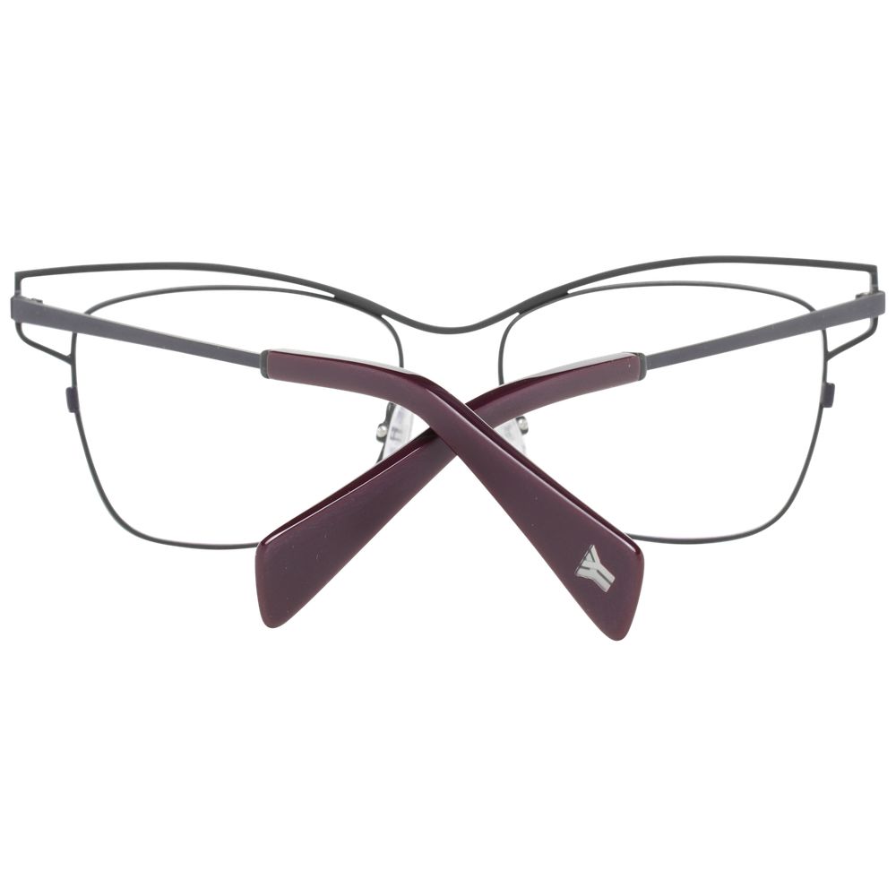 Yohji Yamamoto gray titanium glasses frames with sleek design and modern style, featuring lightweight construction and clear lenses