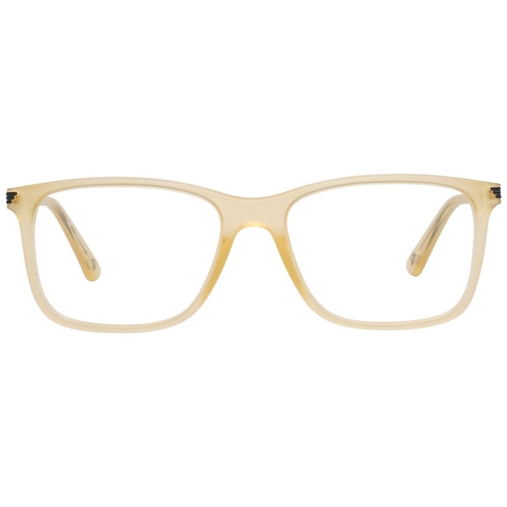 Police Yellow Metal & Plastic Glasses Frames