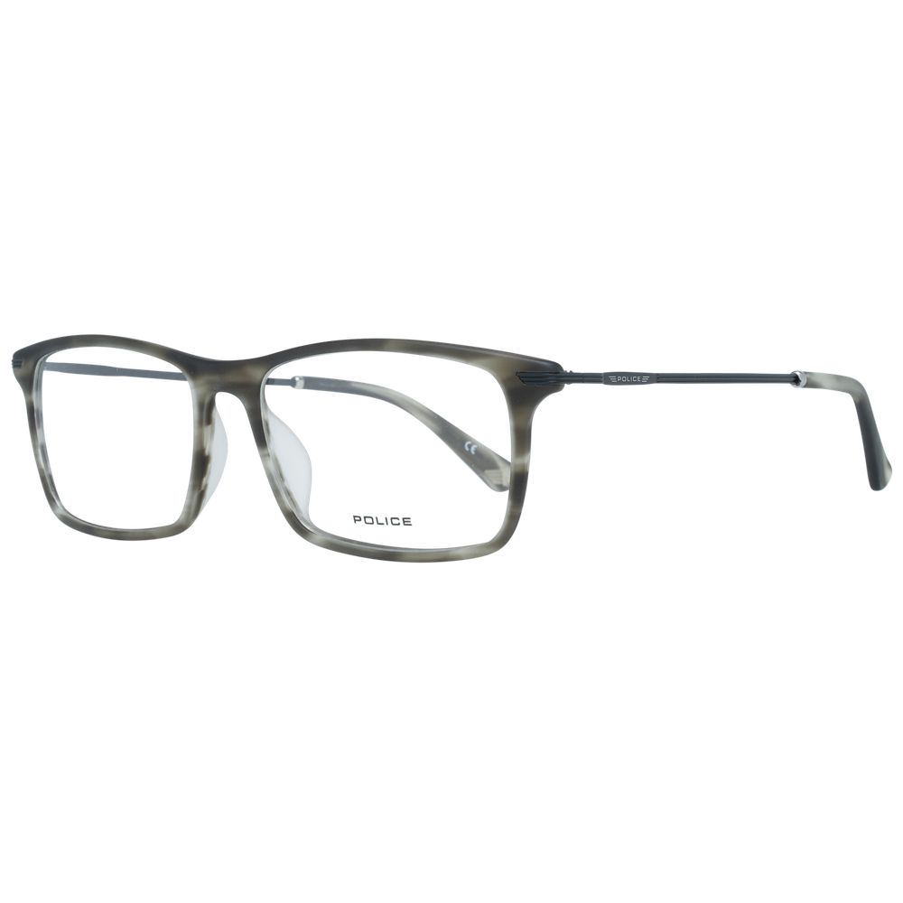Police Gray Metal & Plastic Glasses Frames