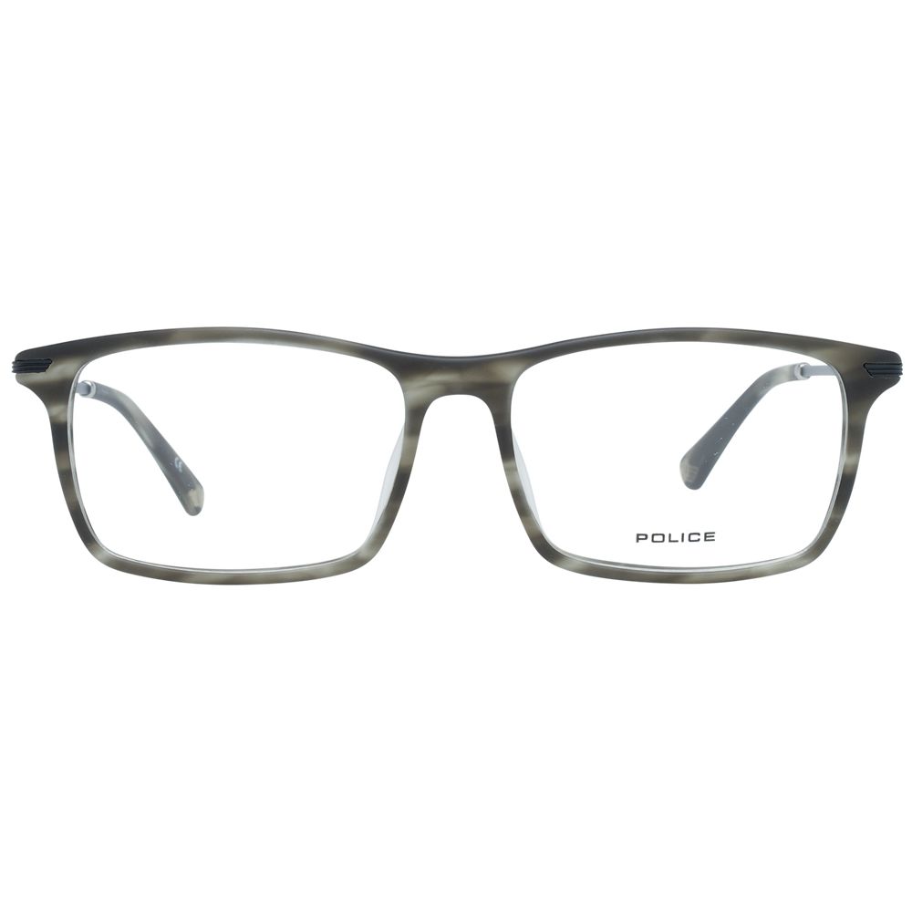 Police Gray Metal & Plastic Glasses Frames