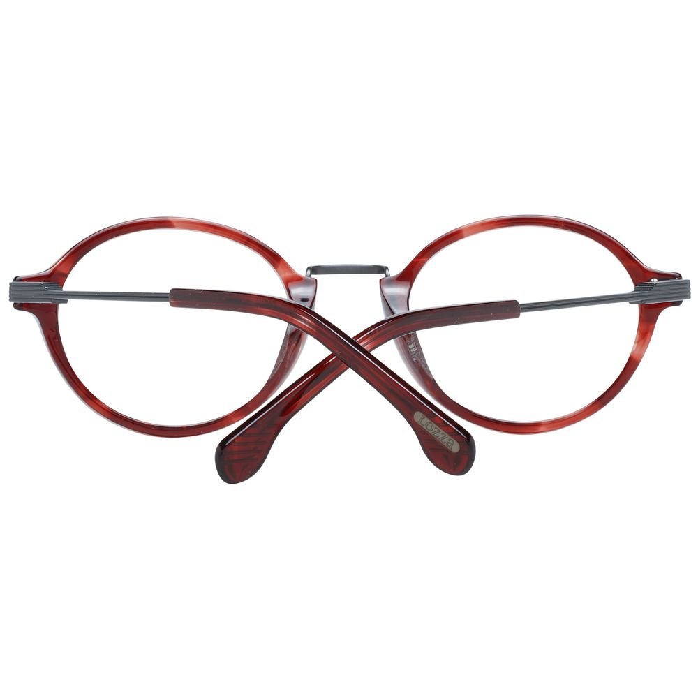 Lozza Burgundy Metal & Plastic Glasses Frames
