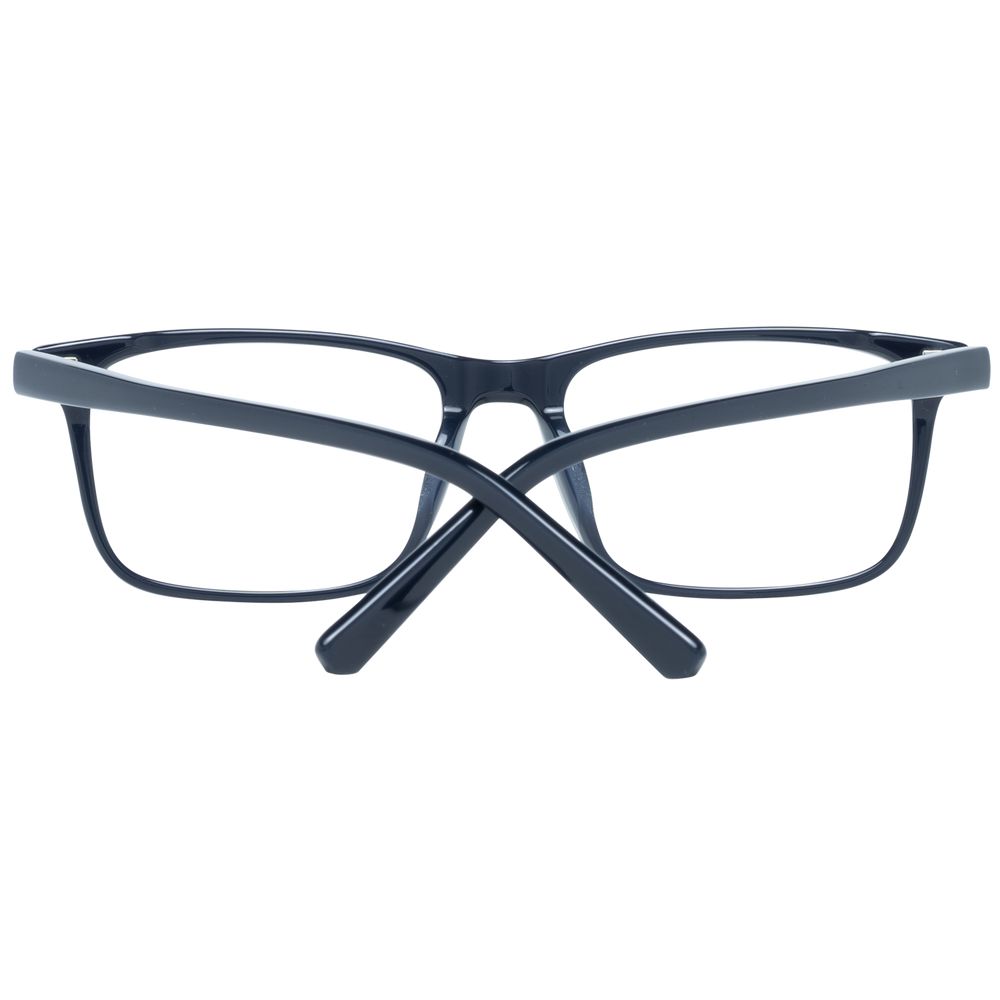 Bally black plastic eyeglass frames with sleek design, lightweight and modern for stylish eyewear.