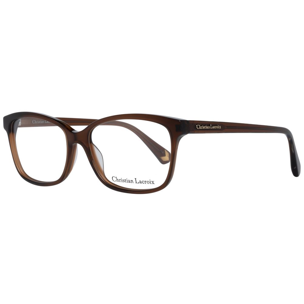 Christian Lacroix Brown Plastic Glasses Frames Christian Lacroix