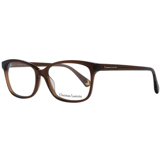 Christian Lacroix Brown Plastic Glasses Frames Christian Lacroix