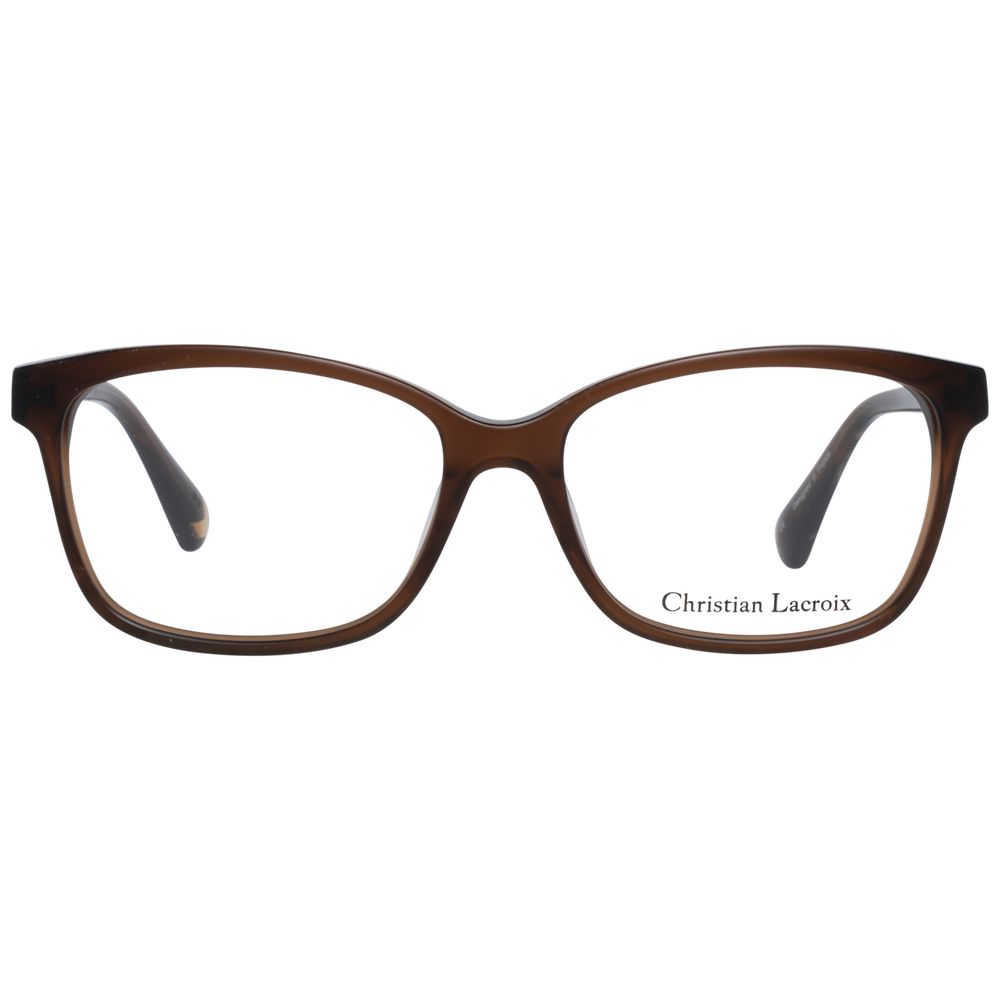 Christian Lacroix Brown Plastic Glasses Frames Christian Lacroix
