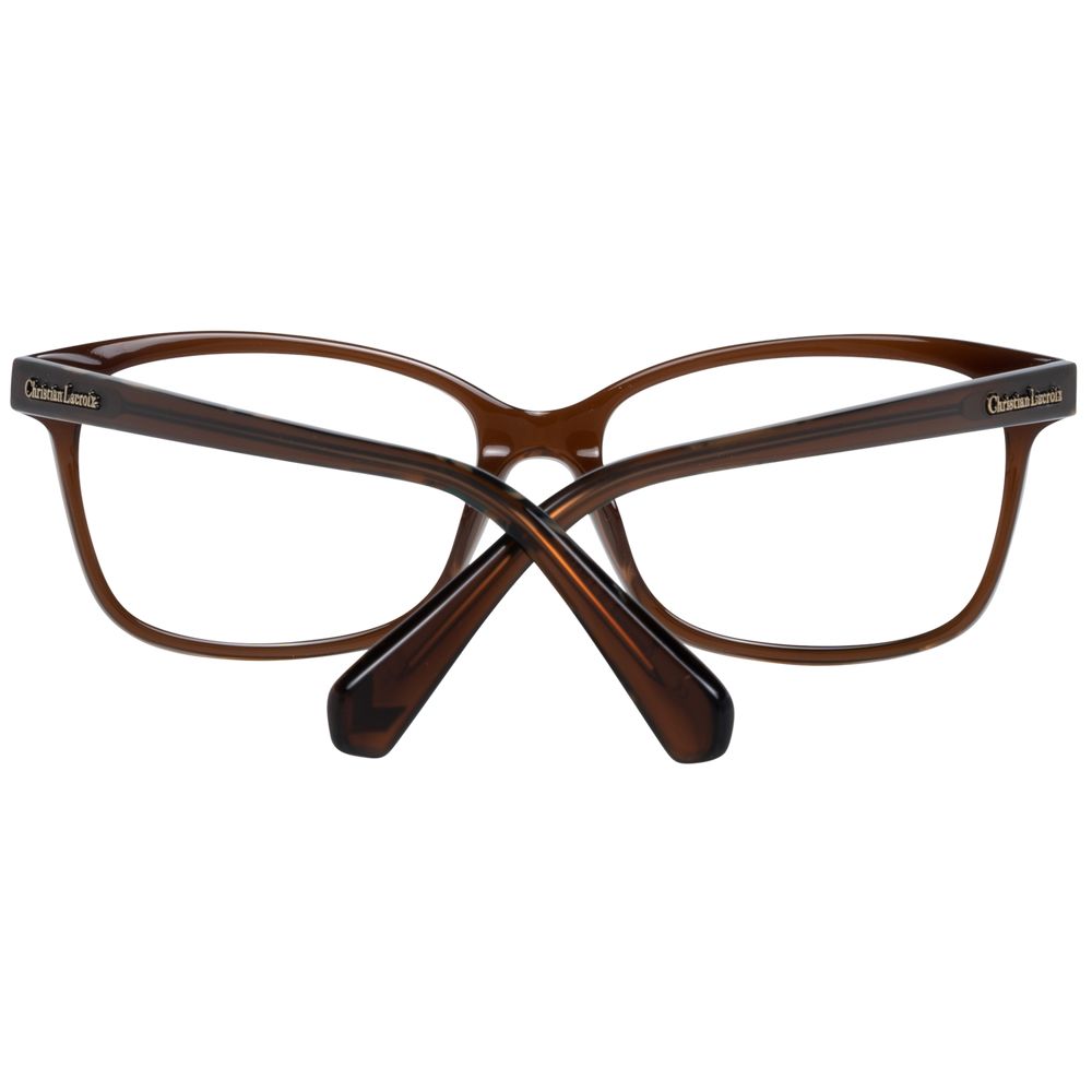 Christian Lacroix Brown Plastic Glasses Frames Christian Lacroix