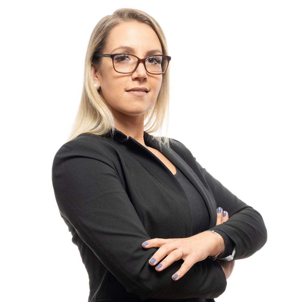 Christian Lacroix Brown Plastic Glasses Frames Christian Lacroix