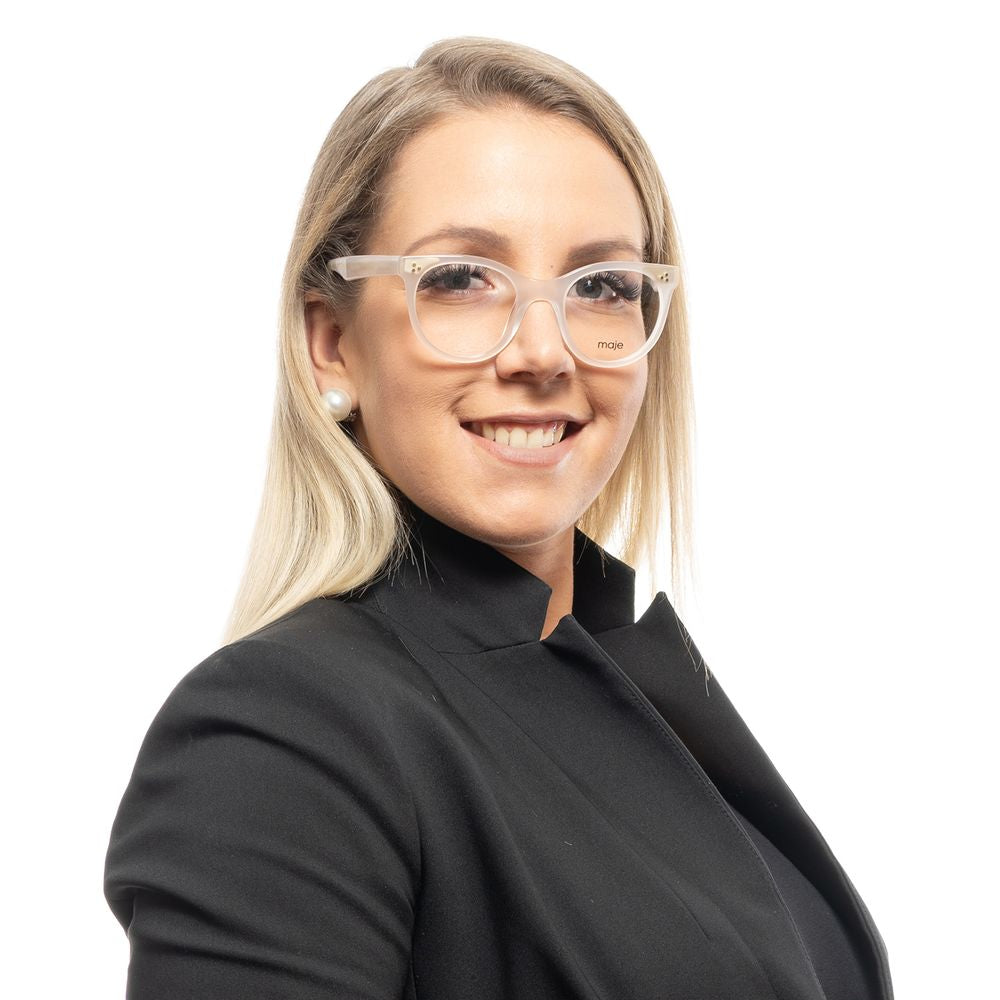 Maje White Plastic Glasses Frames