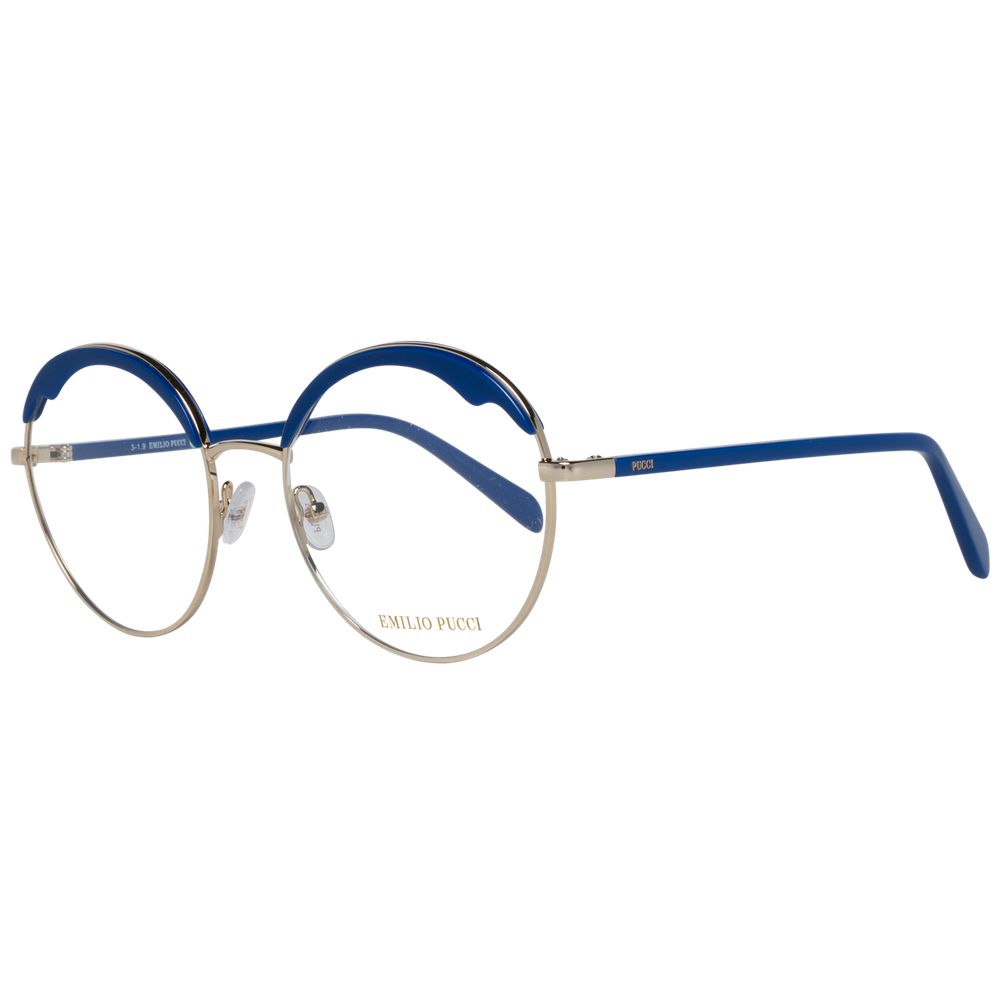 Emilio Pucci Blue Metal & Plastic Glasses Frames Emilio Pucci