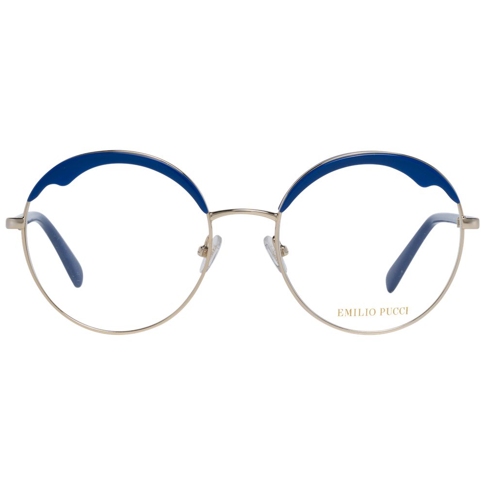 Emilio Pucci Blue Metal & Plastic Glasses Frames Emilio Pucci