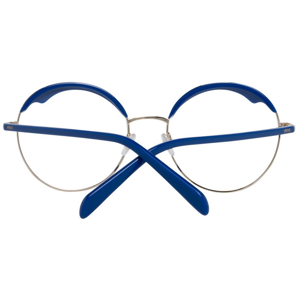 Emilio Pucci Blue Metal & Plastic Glasses Frames Emilio Pucci