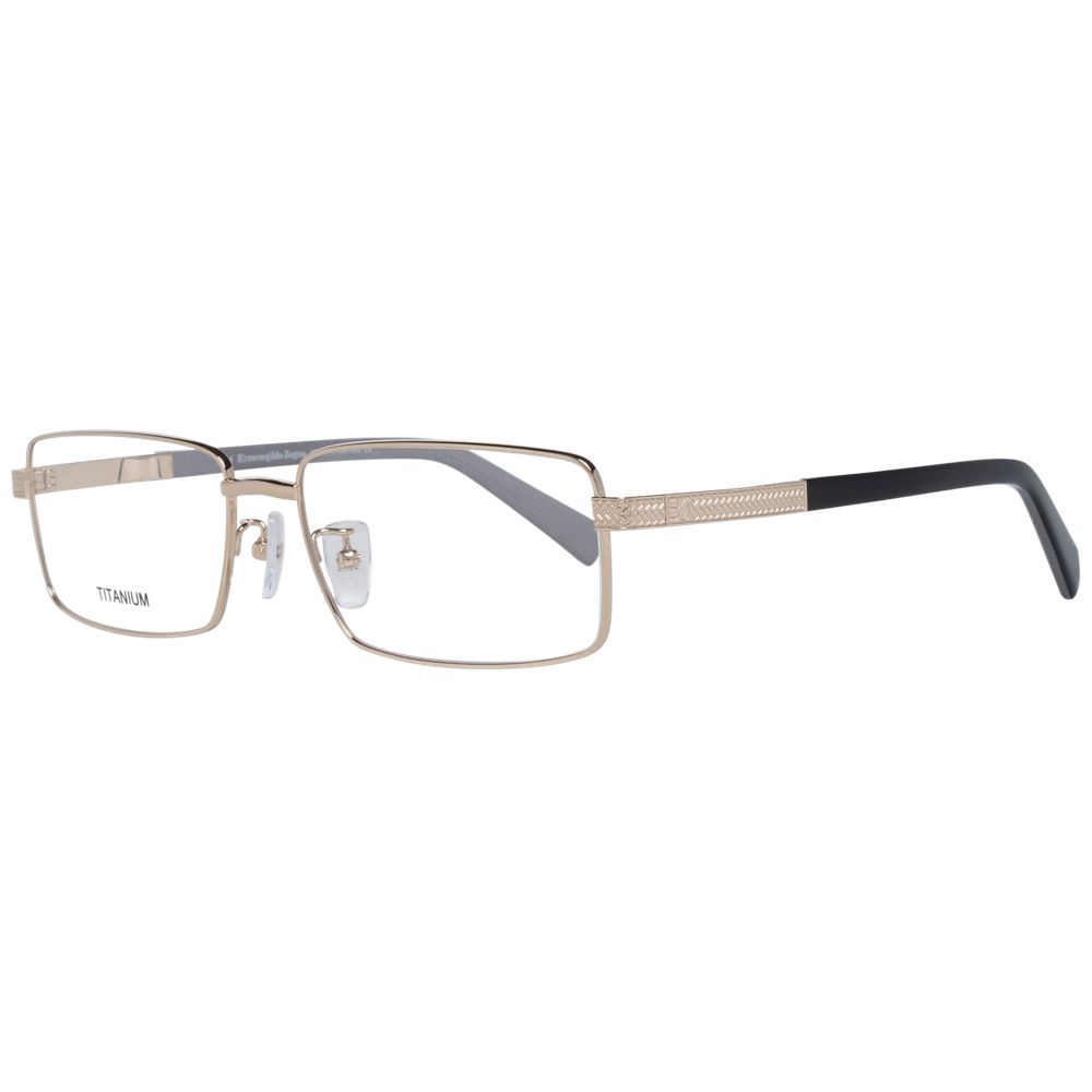 Ermenegildo Zegna Gold Titanium Glasses Frames