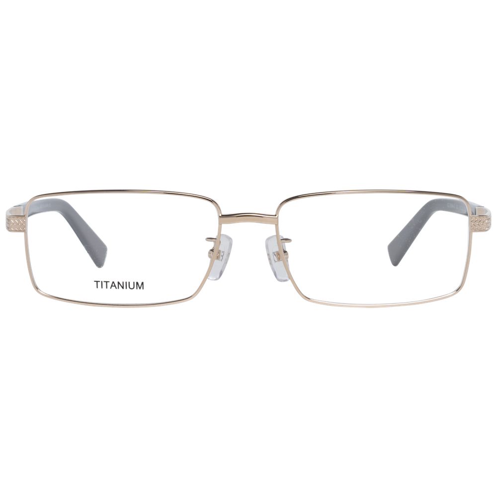 Ermenegildo Zegna Gold Titanium Glasses Frames