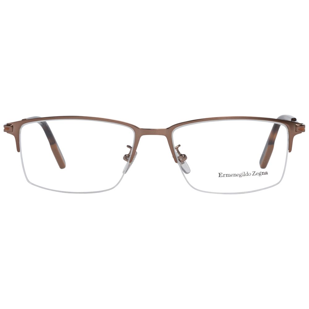 Ermenegildo Zegna Bronze Men Glasses Frame