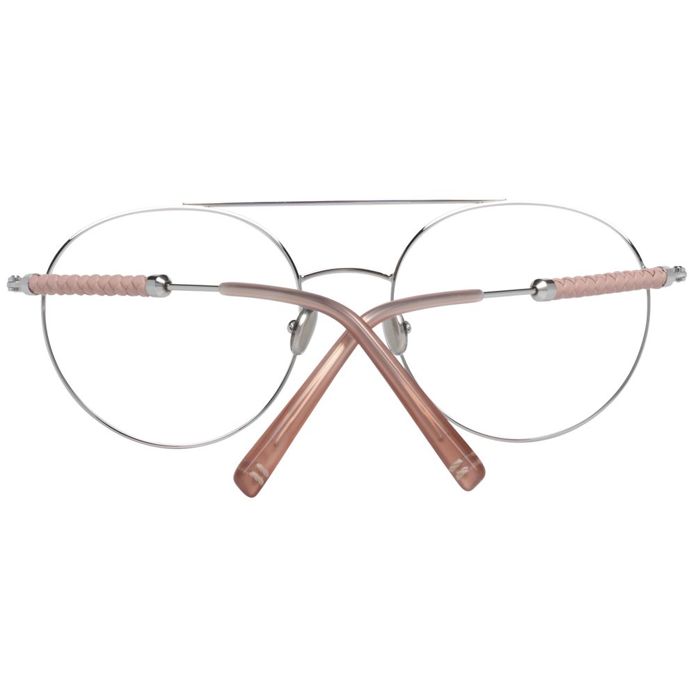 Tod's Silver Metal & Leather Glasses Frames