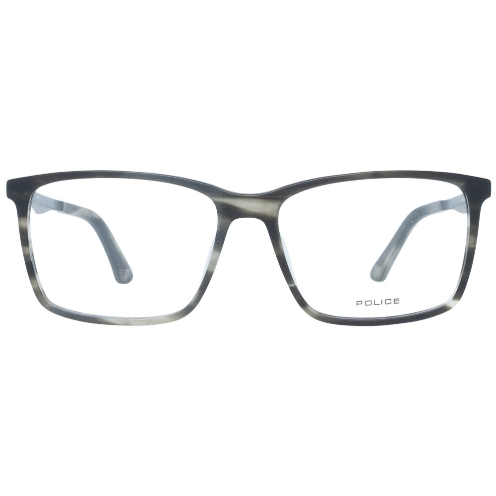 Police Gray Plastic Glasses Frames