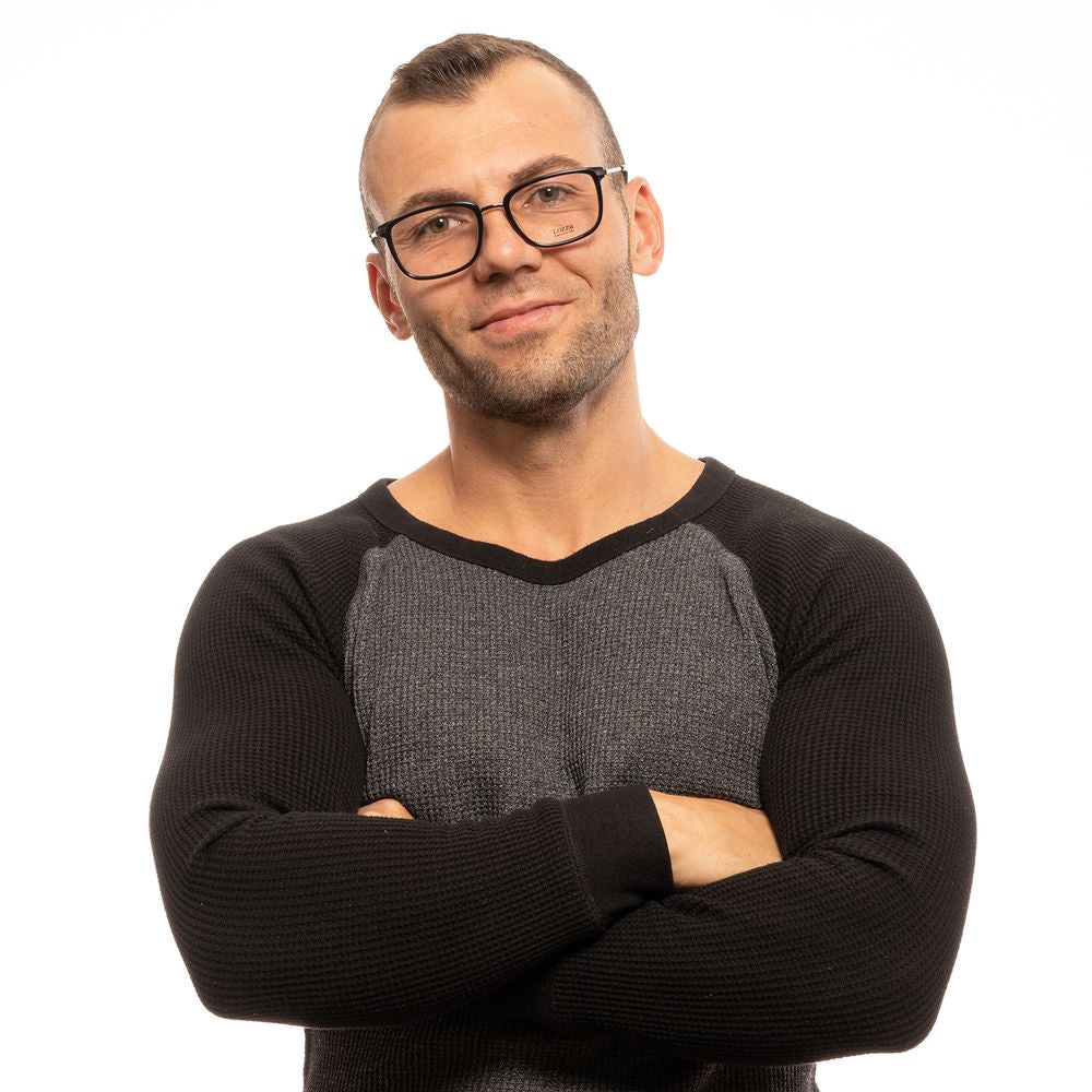 Lozza Black Plastic Glasses Frames