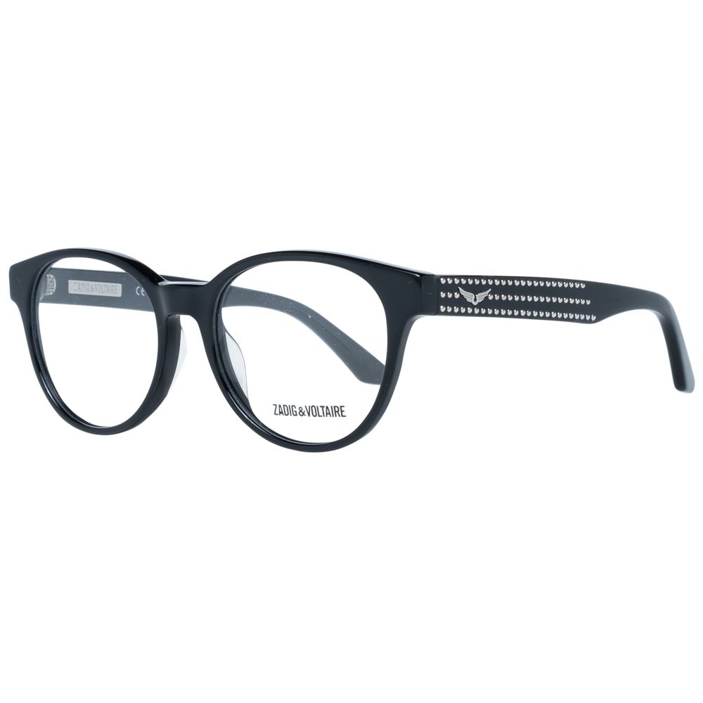 Zadig & Voltaire Black Plastic Glasses Frames