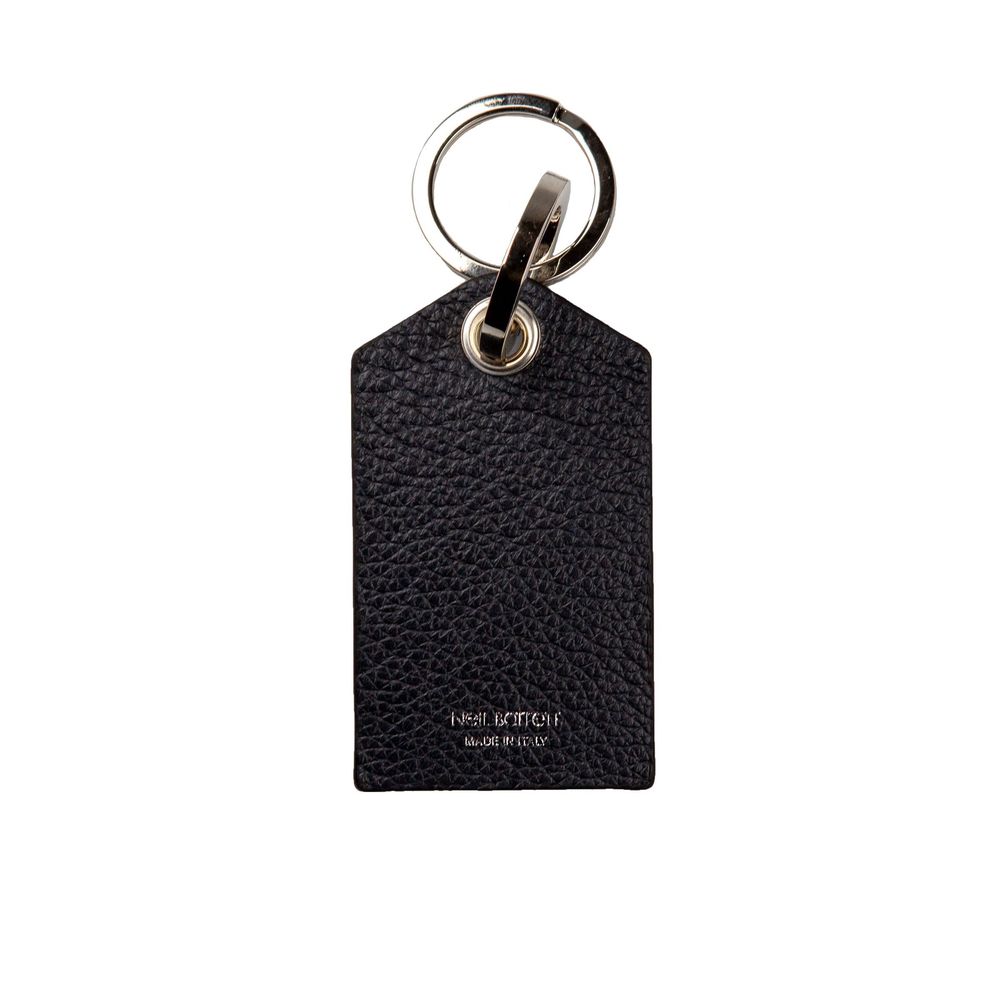 Neil Barrett Blue Leather Men Keychain Neil Barrett