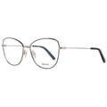 Bally black metal and plastic eyeglasses frames with sleek design and clear lenses, stylish eyewear for everyday wear.