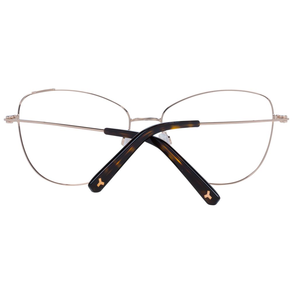 Bally black metal and plastic glasses frames with sleek design and clear lenses, suitable for stylish eyewear.