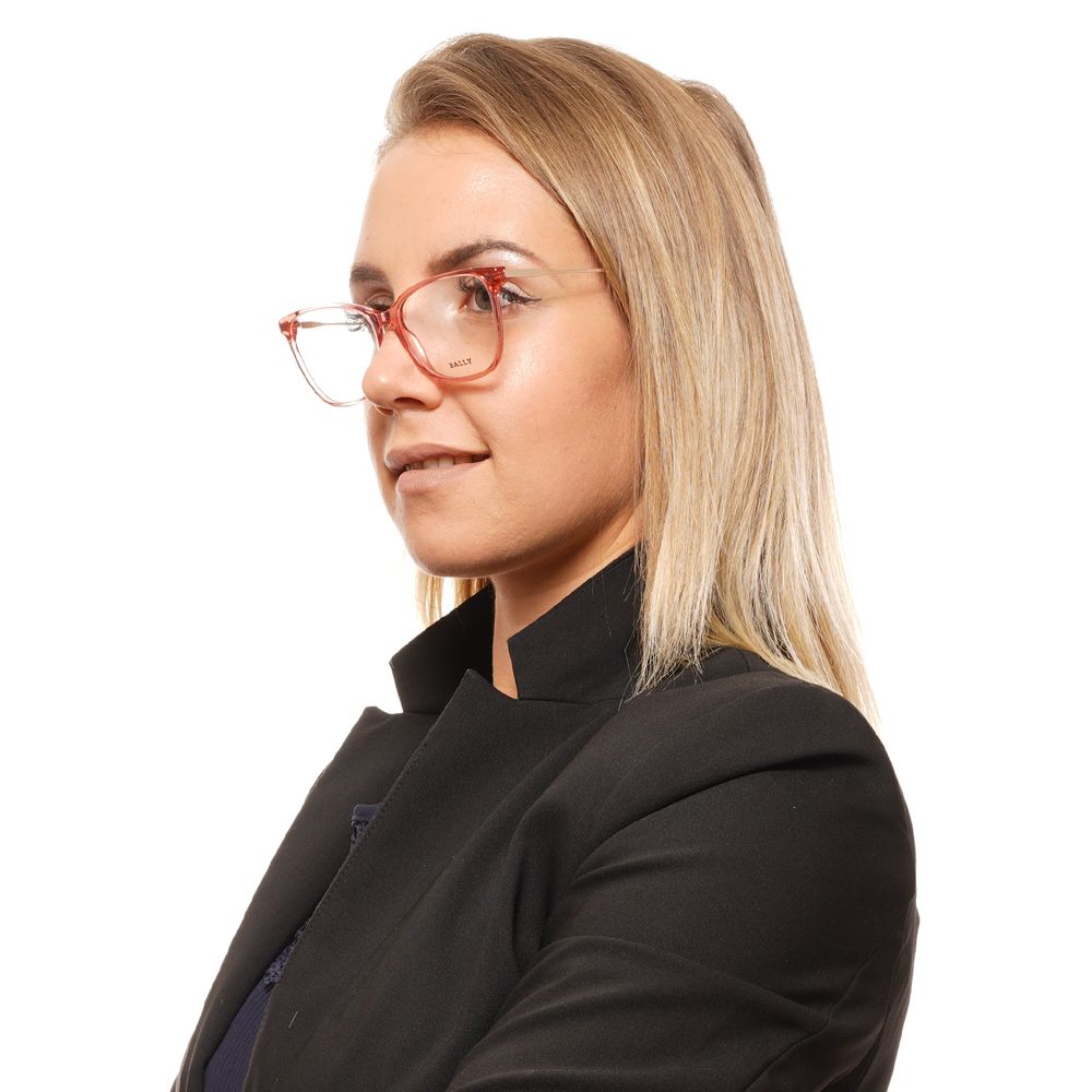 Bally Red Metal & Plastic Glasses Frames