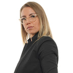 Liebeskind beige acetate glasses frames with clear lenses, stylish and lightweight eyewear for everyday wear