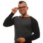 Ermenegildo Zegna brown plastic glasses frames with sleek design and subtle branding visible in the image.