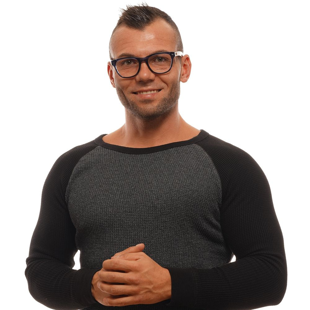 Ermenegildo Zegna blue plastic eyeglass frames with sleek design and modern styling for stylish eyewear.