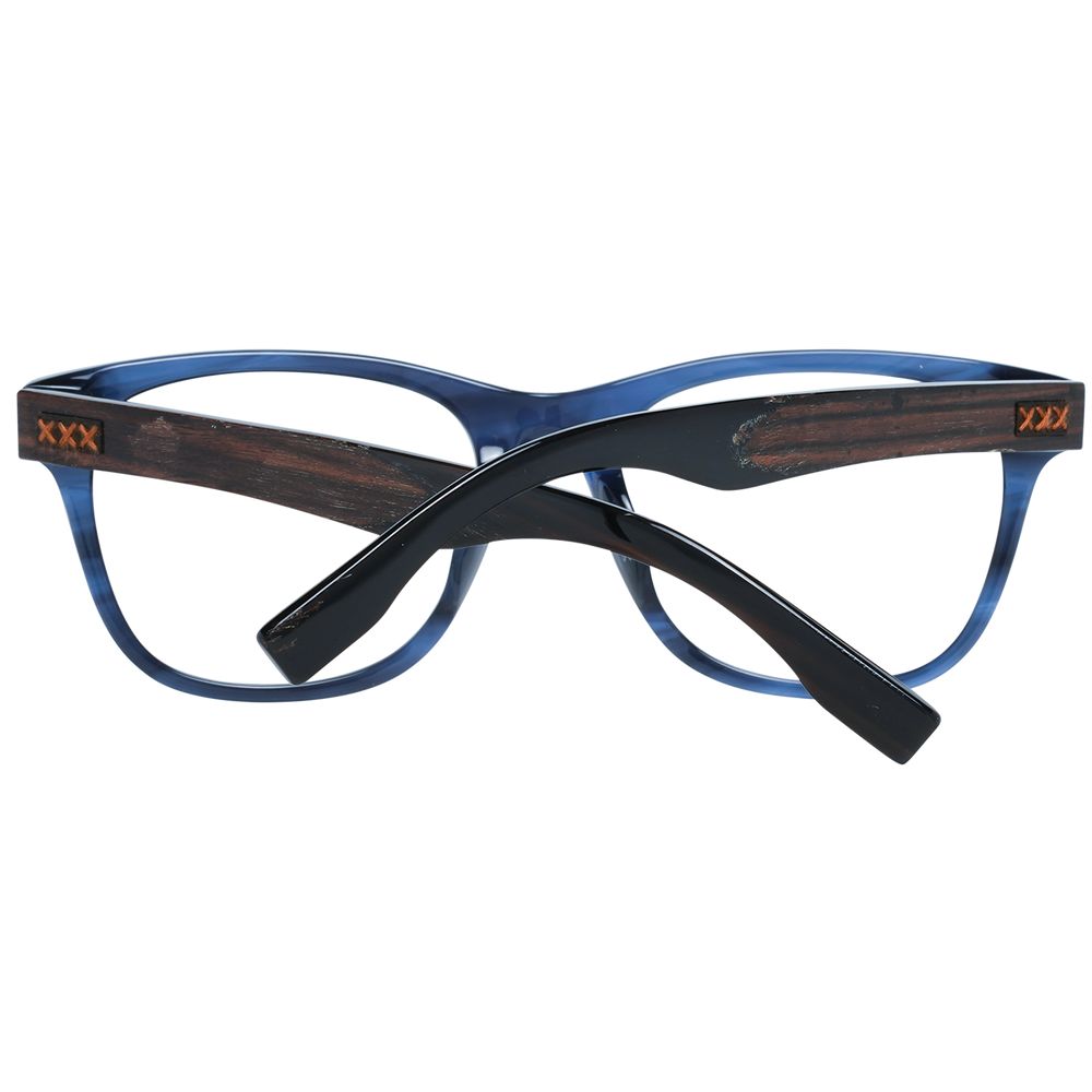 Ermenegildo Zegna Blue Men Glasses Frame