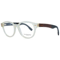 Ermenegildo Zegna transparent plastic glasses frames with sleek design and clear lenses, stylish and lightweight eyewear.