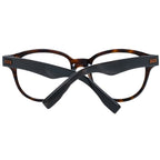 Ermenegildo Zegna brown plastic eyeglass frames with sleek design and modern style, suitable for everyday wear.
