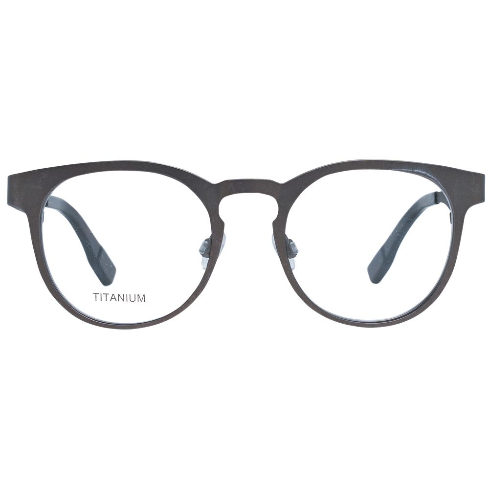 Ermenegildo Zegna Gray Titanium Glasses Frames