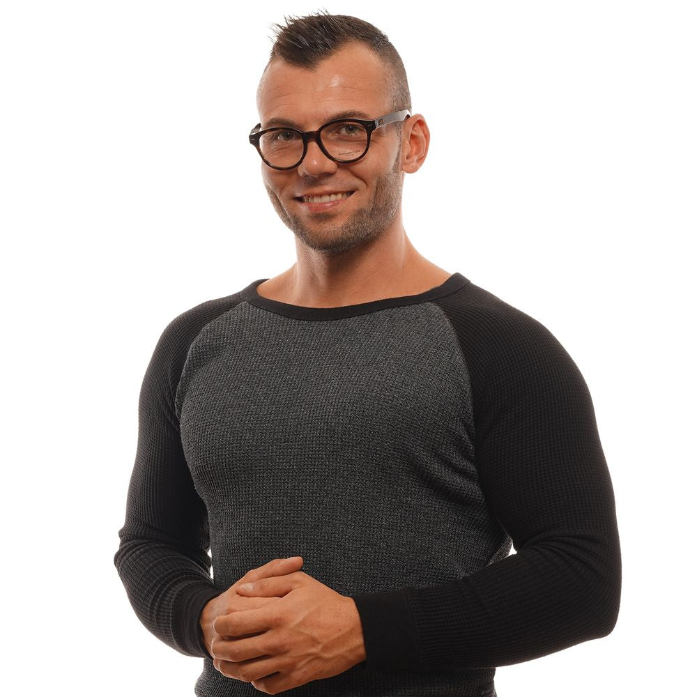 Ermenegildo Zegna brown plastic glasses frames with sleek design and clear lenses, stylish eyewear for sophisticated looks.